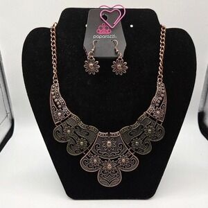 Paparazzi "Mess With The Bull" Necklace & Earring Set